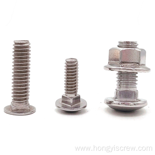 Hardened Fastenal Carriage Bolts Zinc Plated